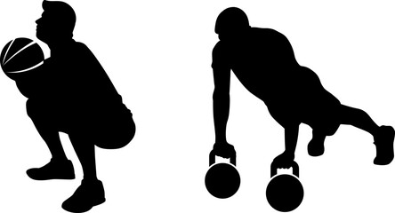 Breakdance Slide Move Silhouette