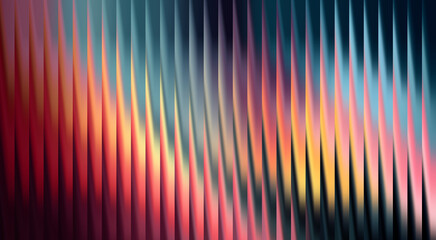 Abstract colorful striped pattern of light, creating a visual symphony of colors. The interplay of hues and lines generates a captivating and contemporary visual