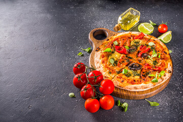 Whole Vegan Homemade pizza.