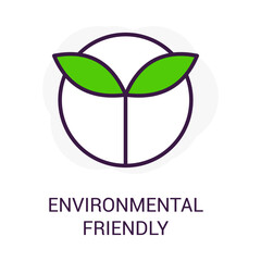 Environmental Friendly Eco Icon Vector Editable Stroke