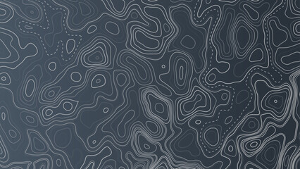 Premium Topographic Map with Smooth Abstract Curves on a Dark Canvas, Abstract Topographic Map Design with Artistic Flowing Contours for a Premium Look. Vector design.