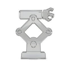 Transparent car jack with wrench, automotive tool concept