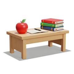 Teacher's Desk 3D Icon