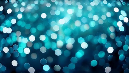 cool bokeh background in blue and teal tones