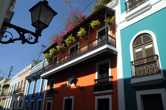 Old San Juan street ,Puerto Rico island