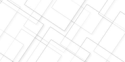 Modern Abstract white background design with layers of textured white transparent material, Minimal geometric white light background triangle black technology vector. Abstract graphic Banner design.	