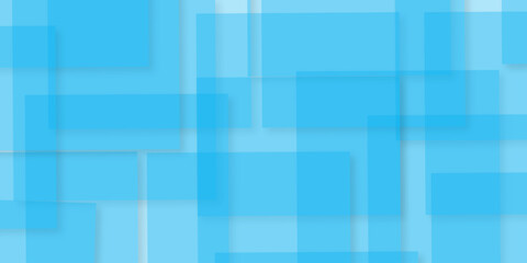 Modern Abstract blue background design with layers of textured white transparent material, Minimal geometric white light background triangle black technology vector. Abstract graphic Banner design.	