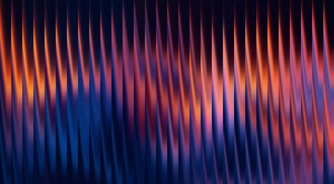 Abstract and colorful striped background in shades of orange and blue, creating a vibrant and dynamic visual effect