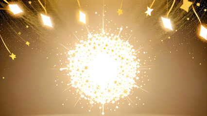Golden Dust Sparkle with Bright Magic Glow Abstract Light Effect Shiny White Confetti Christmas Stardust Flare Shine Vector Illustration for Elegant Designs