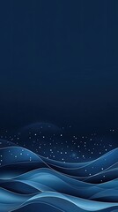 A mesmerizing display of glowing blue connections and dots forms an abstract network against a dark background, illustrating technology