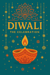 Diwali The Celebration Illustration Design