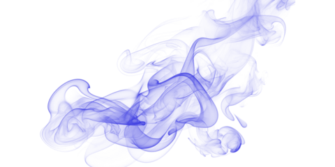 Abstract blue smoke swirling gracefully on a black canvas creating a dreamy atmosphere of mystery