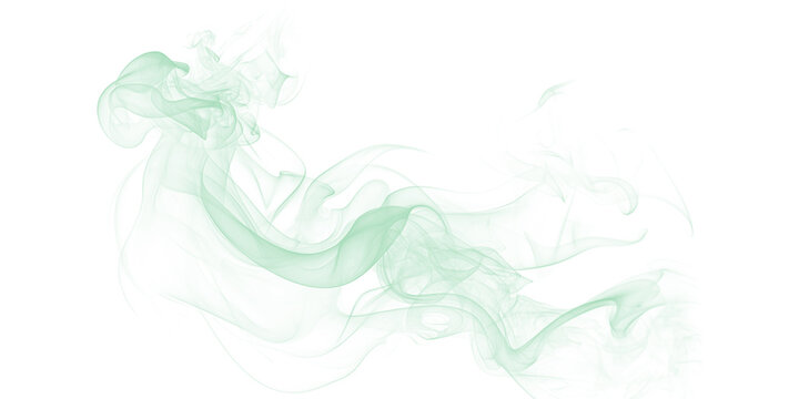 Ethereal smoke trails mystical allure abstract art green swirls on black backdrop flowing vapor - Powered by Adobe
