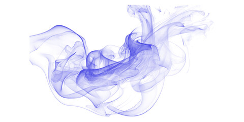 Ethereal blue smoke rising in the dark abstract background cloud mist texture movement magical form