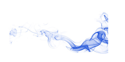 Blue smoke abstract art illustration flow concept energy dreamy background vapor effect ink swirl