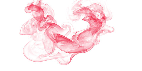 Crimson Embrace Dancing smoke heart fantasy dream digital abstract design vivid fluid movement black
