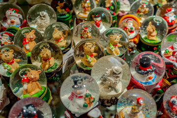 christmas snow balls full of festive atmosphere