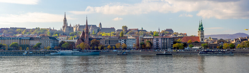 Budapest panorama of Buda part of the city