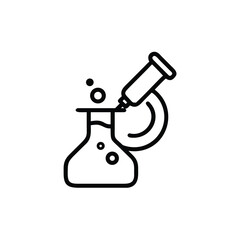 vector illustration of a microscope