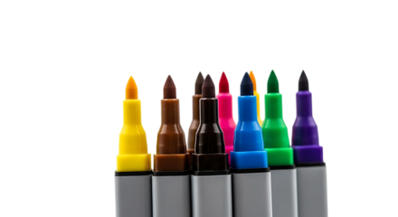 Assortment of Colorful Marker Pens felt tip pens art supplies