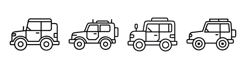 Obraz premium Outlined cartoon truck vector illustration for coloring pages and educational resources for kids and adults