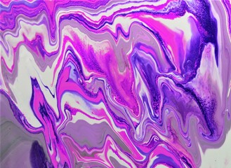 White-lilac-pink abstract acrylic paint background.