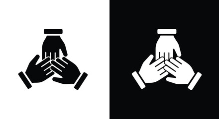 Versatile icon set featuring a single detailed graphic element with a spectrum of colors and classic typography