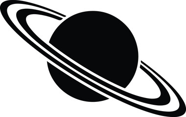 Saturn planet with rings	
