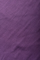 texture of purple linen fabric