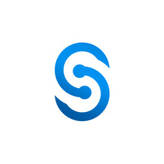Modern Letter S Logo