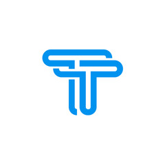 Modern TT Monogram Logo Design