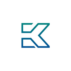 Modern Letter K Logo