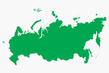 Obraz premium Vector graphic artwork suitable for print and web containing flat detailed map of RUSSIA
