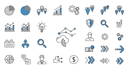 Stylized whisk illustration with swirling elements and abstract shapes