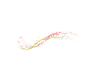 Sparkling pink and yellow light swirl with stars. Pink and blue magic spirals with sparkles. pink and yellow light effect.