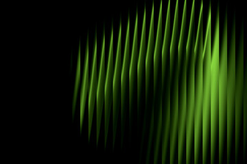 Abstract green sharp stripes light and shadow background modern pattern
