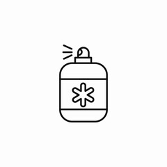 disinfectant aerosol spray icon sign vector