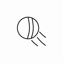 fast moving ball icon sign vector