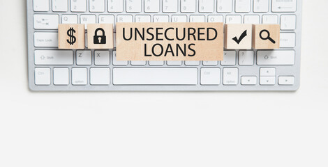 Concept of Unsecured Loans. Finance. Banking. Business