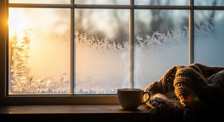Cozy Winter Morning Window