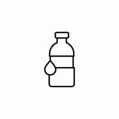 water bottle drop icon sign vector