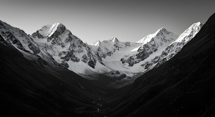 The silent, still air of a high mountain pass.