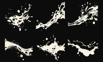 Obraz premium Soapy foam splash texture with dynamic water movement. Grunge soap elements and detergent bubbles. Abstract wet overlay for cleaning, beauty, or spa design elements.