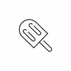 frozen dessert popsicle icon sign vector