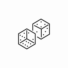pair of dice icon sign vector
