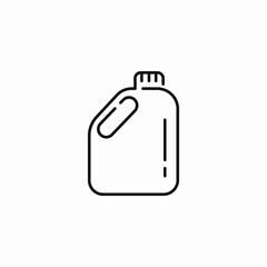 plastic jug container icon sign vector