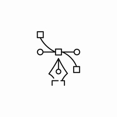 vector pen tool icon sign vector
