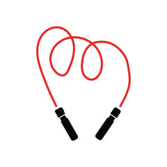 Dynamic Jumping Rope Vector Illustration For Fitness Exercise And Cardio Workouts