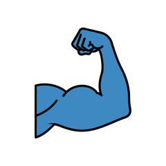 Naklejka premium Powerful Strong Hand Vector Illustration Symbolizing Strength Support And Unity