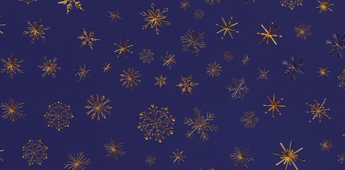 Christmas background with gold snowflakes, perfect for holiday designs, winter themes, festive greetings, seasonal decorations and celebrations.